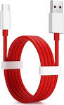 OnePlus USB 2.0 Cable USB-C male - USB-A male Κόκκινο 1m (D3072)