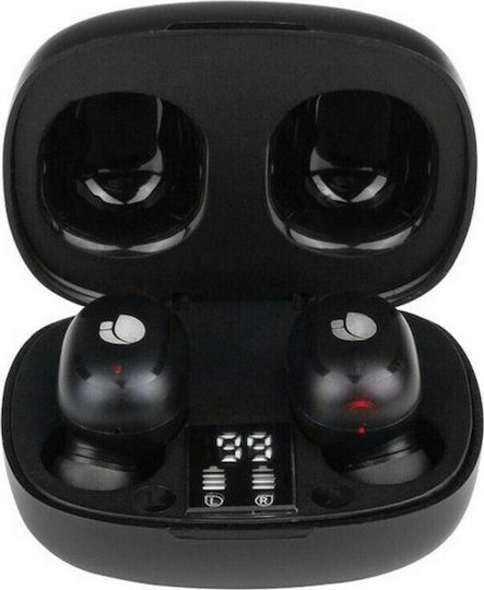 NGS Artica 400 In-ear Bluetooth Handsfree Earphones with Charging Case Black