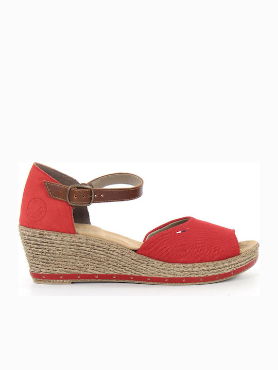 Anatomic Women's Platform Espadrilles Red