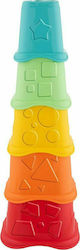 Chicco Stacking Toy Πυραμίδα με Κυπελλάκια Eco+ for 6++ Months