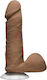 Doc Johnson Noches Latinas Ultraskyn Dildo realist cu Testicule și Ventuză Maro 15cm