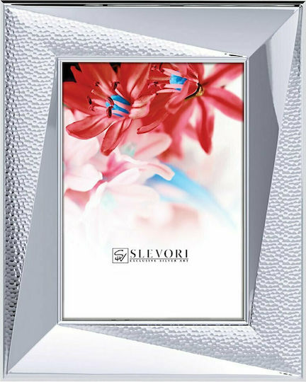Slevori Mirror Splattered Κορνίζα Ασημένια