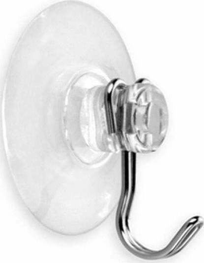 Inofix Haken Badezimmer Einzeln Saugnapf ​4x4.5cm Transparentes