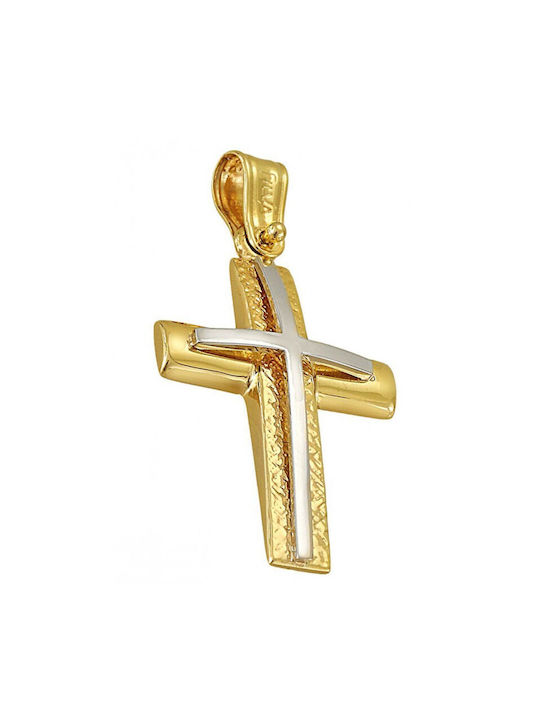 Gold cross ST25573F 9 Carat gold cross