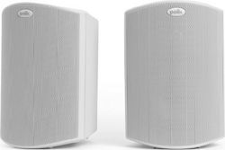 Polk Audio Passive On-wall Speakers 100W Atrium5 (Pair) 17.2x19.7x26.2cm in White Color