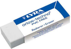 Lyra Eraser for Pencil and Pen Orlow-Techno 1pcs White Lyra Eraser for Pencil and Pen Orlow-Techno 1pcs White