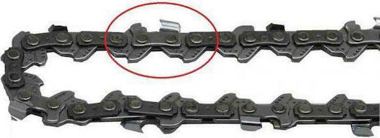 Visco Parts 144-60ΔΣ Chainsaw Chain with Pitch 1/4", Gauge .043"-1.1mm & Number of Guides 60E