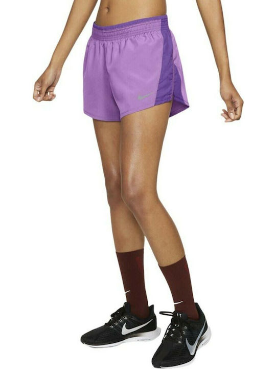 Nike 10K Women's Sporty Shorts Dri-Fit Purple
