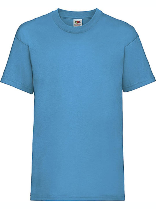 Fruit of the Loom Kinder-T-Shirt Azure Blue