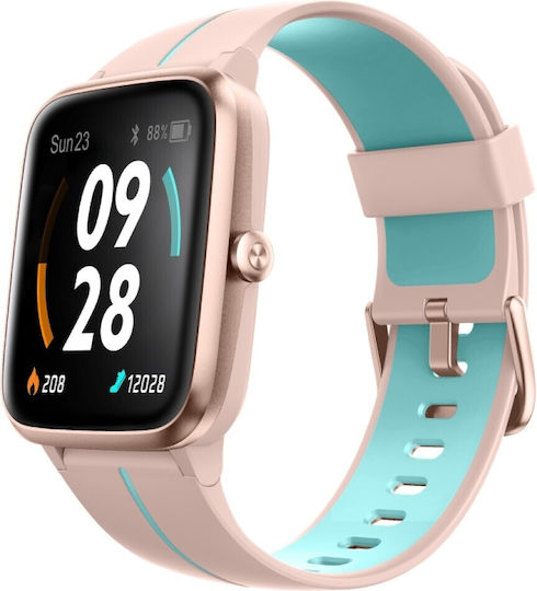 Ulefone Watch GPS Αδιάβροχο με Παλμογράφο (Pink+Blue)
