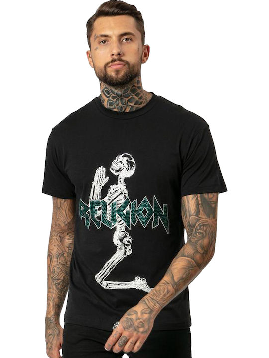 Religion 10TPLG95 Men's Short Sleeve T-shirt Black