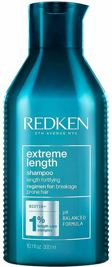 Redken Extreme Length Biotin + Shampoos Reconstruction/Nourishment for All Hair Types 300ml