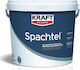 Kraft Spachtel Chit de Utilizare Generală Pregătit / Acrilic / Apă Spatulă pentru chit Alb 800gr