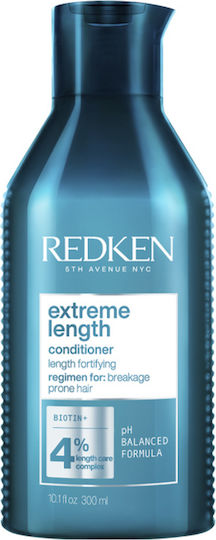 Redken Extreme Length 4% Conditioner Αναδόμησης/Θρέψης για Όλους τους Τύπους Μαλλιών 300ml