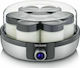 Severin JG 3521 Fabricant de iaurt cu borcane și ecran digital 1.05lt Argintiu 13W