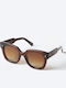 Chimi 08 Women's Sunglasses with Brown Plastic Frame and Brown Lens