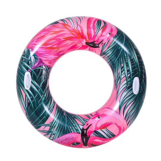 Bestway Kids' Swim Ring Flamingo with Handles and Diameter 115cm. Pink