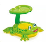 Kinder Schwimmtrainer Swimtrainer mit Sonnenschutz für 1-3 Jahre Grün Frog