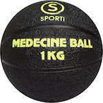 Sportifrance Medicine Ball 1kg Black