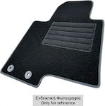 Cik Μπροστινά Πίσω Carpet Front and Rear Mat Set 4pcs for Peugeot 2008 2008 Black