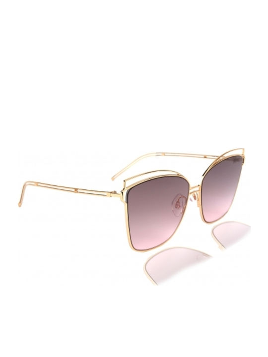 Ana Hickmann Women Sunglasses with Gold Metalli...