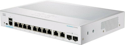 Cisco CBS350-8T-E-2G Managed L3 Switch με 8 Θύρες Gigabit (1Gbps) Ethernet