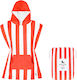 Dock & Bay Mini Kids Beach Poncho Red 56 x 42cm...