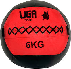 Liga Sport Exercise Ball Wall 6kg in Red Color