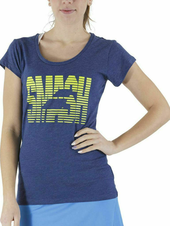 Babolat Exercise Message Damen T-shirt Blau