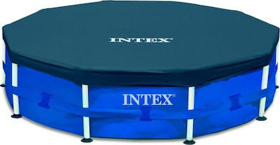 Intex Sun Protective Round Pool Cover Prism & Metal Frame με Σκελετό 366cm