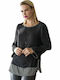 Derpouli Winter Women's Blouse Long Sleeve Black