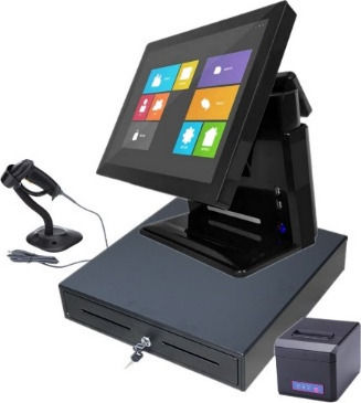 Elzab Σύστημα POS All-In-One Desktop Alfa με Οθόνη 15.4"