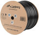 Lanberg U/UTP Cat.5e (Gigabit) Мрежов Кабел Ethernet Без Конектори 305м Черен
