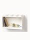 Kids' Box Shelf Mural 8 Studs White 32x16x21εκ.