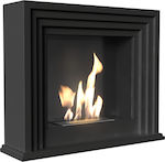 Kratki Quaerere Tuv Indoor Floor Bioethanol Fireplace Black 115x32.5x95cm