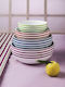 Cryspo Trio Viva Purple Porcelain Dinnerware Set 24.443.40 20pcs
