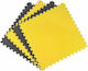 TRD Δάπεδο Παζλ Γυμναστηρίου Διπλής Όψης Μαύρο/Κίτρινο 100x100x2cm 1τμχ