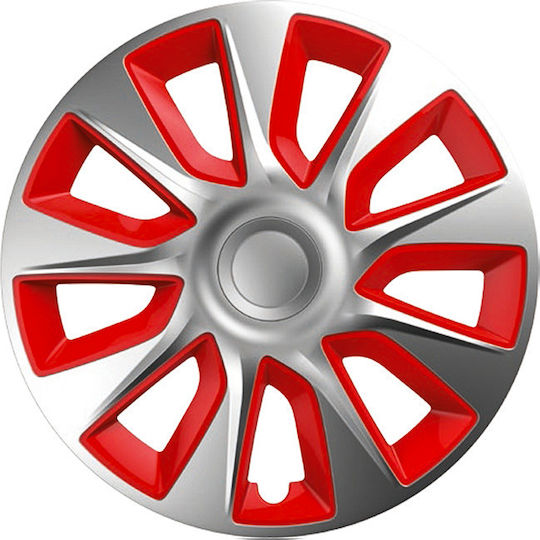 Versaco Car Hubcap Set Stratos 15" 4pcs Red