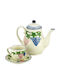 WM Collection Teeset mit Tasse aus Porzellan Weiß 9Stück