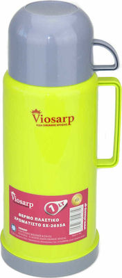 Viosarp Sticlă Termos Plastic Galben 1lt cu Cap-Cup 70701284