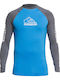 Quiksilver All Time Long Παιδικό Μαγιό Μπλούζα με Μακρύ Μανίκι Μπλε
