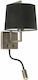Faro Barcelona Modern Lamp Wall with Socket E27 and Switch Gold 19x28cm