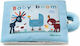 Lilliputiens Activity Book Book The Mom with the Little Ones made of Fabric for 18++ Months