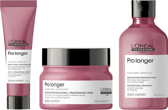 L'Oréal Professionnel Pro Longer Σετ Περιποίησης Μαλλιών Αναδόμησης & Θρέψης για Λεπτά Μαλλιά με Σαμπουάν, Μάσκα και Conditioner 3τμχ