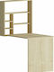 Wooden Ravin Home Office Desk with Bookshelf Sonoma Τοίχου Ανοιγόμενο L63xW90xH154cm