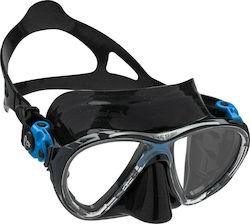 CressiSub Silicone Diving Mask Big Eyes Evolution Μαύρο/Μπλε Black DS336520