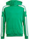 Kids Sweatshirt with Hood and Pockets Green Squadra 21