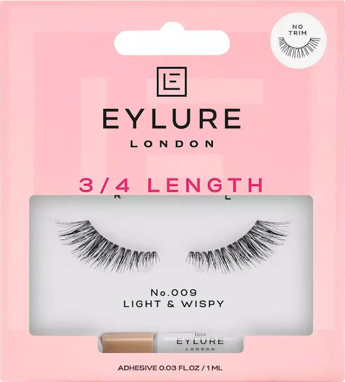 Eylure 3/4 Length Magnetic False Eyelashes 009 Black Light & Wispy