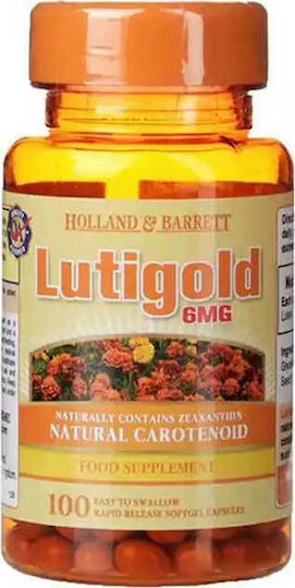 Puritan's Pride Lutigold Lutein 6mg Ειδικό Συμπλήρωμα Διατροφής 60 μαλακές κάψουλες