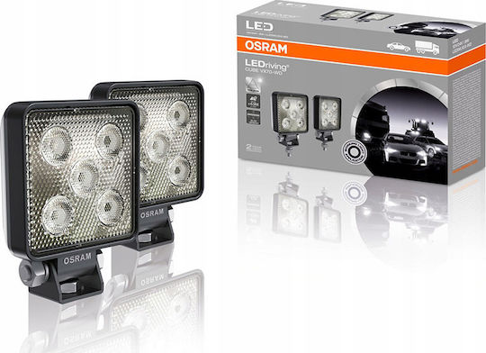 Osram Cube VX70-WD Τετράγωνοι Προβολείς Αυτοκινήτου LED Universal 12V 24W 43cm 2τμχ